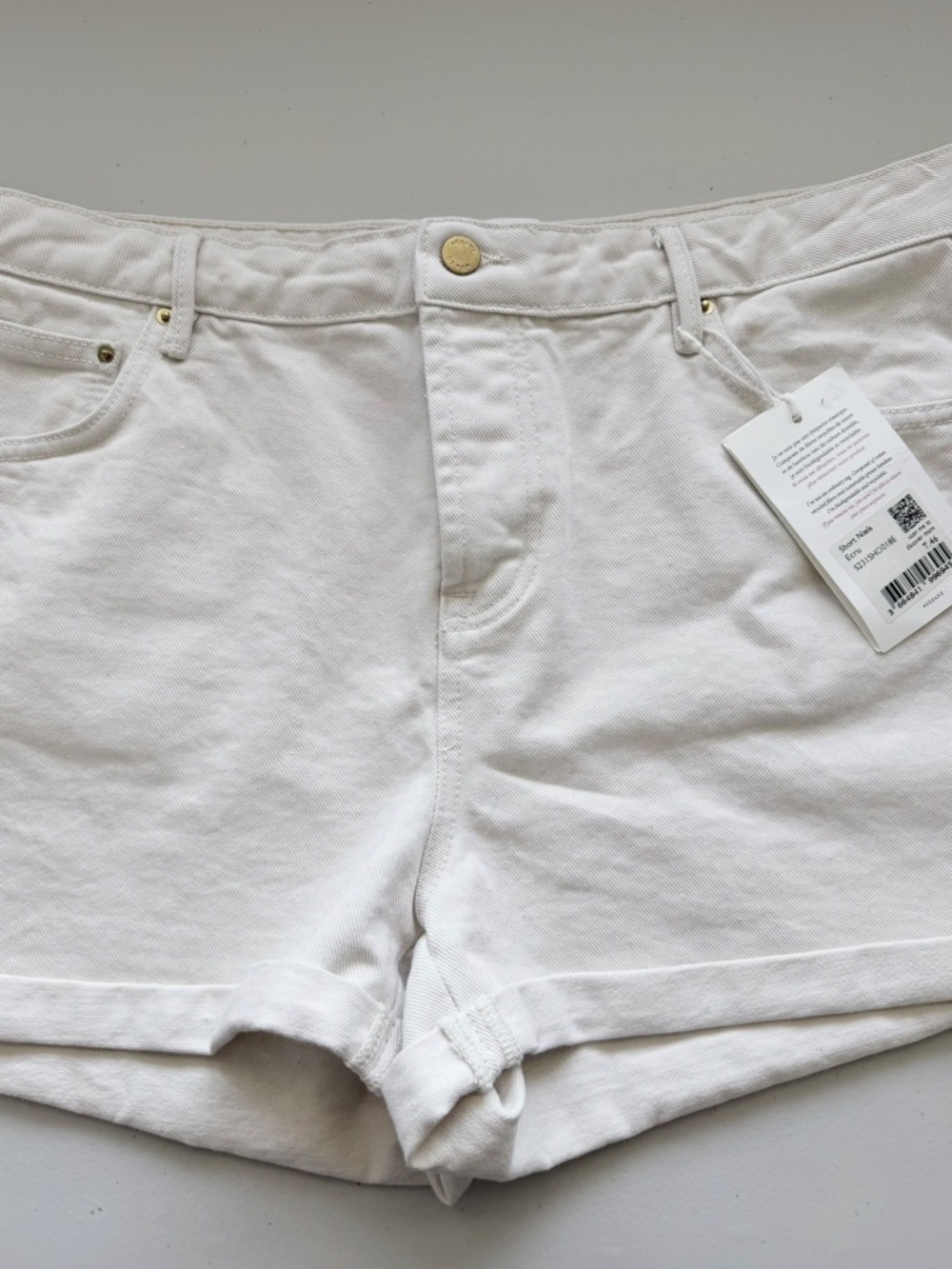 Sezane Niels Shorts Ecru Cream - NWT [Sézane] - Size 14 US (46 EU)